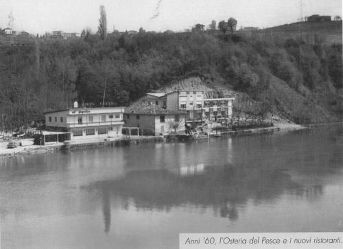 Vista della sponda di Villa d'Adda, anni '60