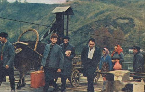 Riprese del film E venne un uomo del 1965, diretto da Ermanno Olmi e dedicato alla figura di Giovanni XXIII.