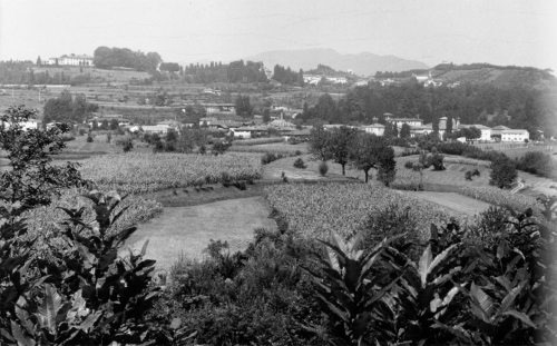 Panoramica del centro e di Sabbione dal Montesereno