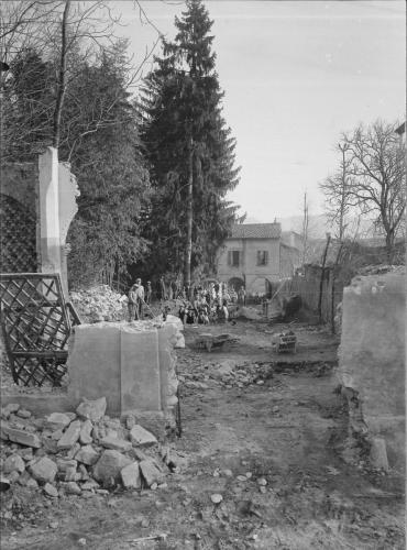 Costruzione di via Dante, primi anni '30
