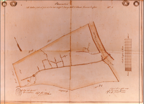 Mappa di una parte del territorio imbersaghese