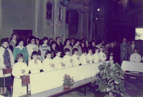 Prima Comunione classe 1969, 2 aprile 1978