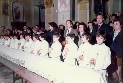 Prima comunione classe 1971, 20 aprile 1980